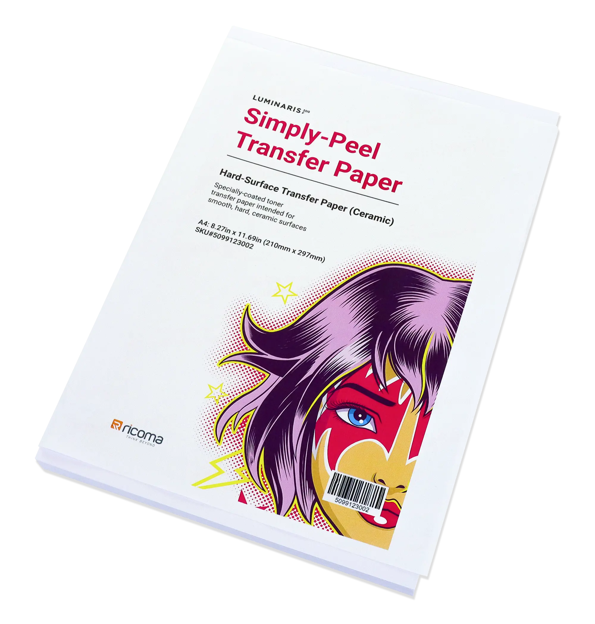Luminaris 200 Simply-Peel Media Hard Surface 1-Step Transfer Paper (10