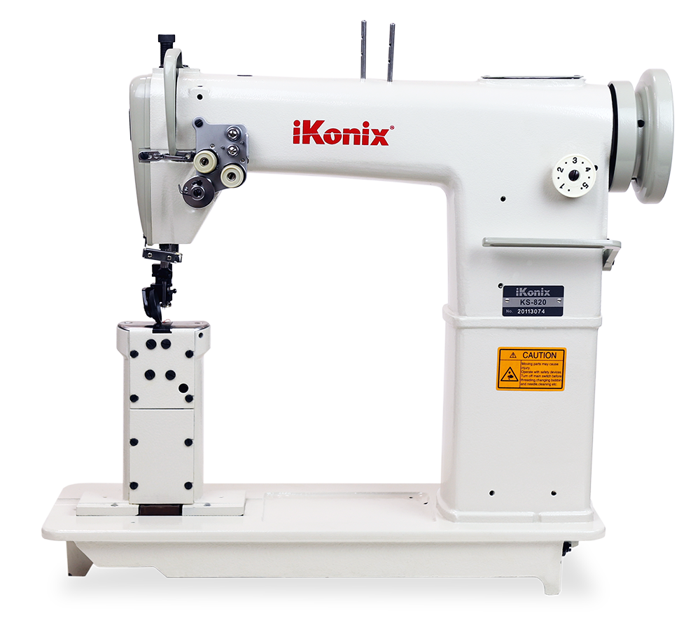 iKonix Double-Needle Industrial Sewing Machine - KS-820 (includes table,  stand, & servo motor)