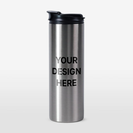 20oz Silver Starbucks-Style Tumbler