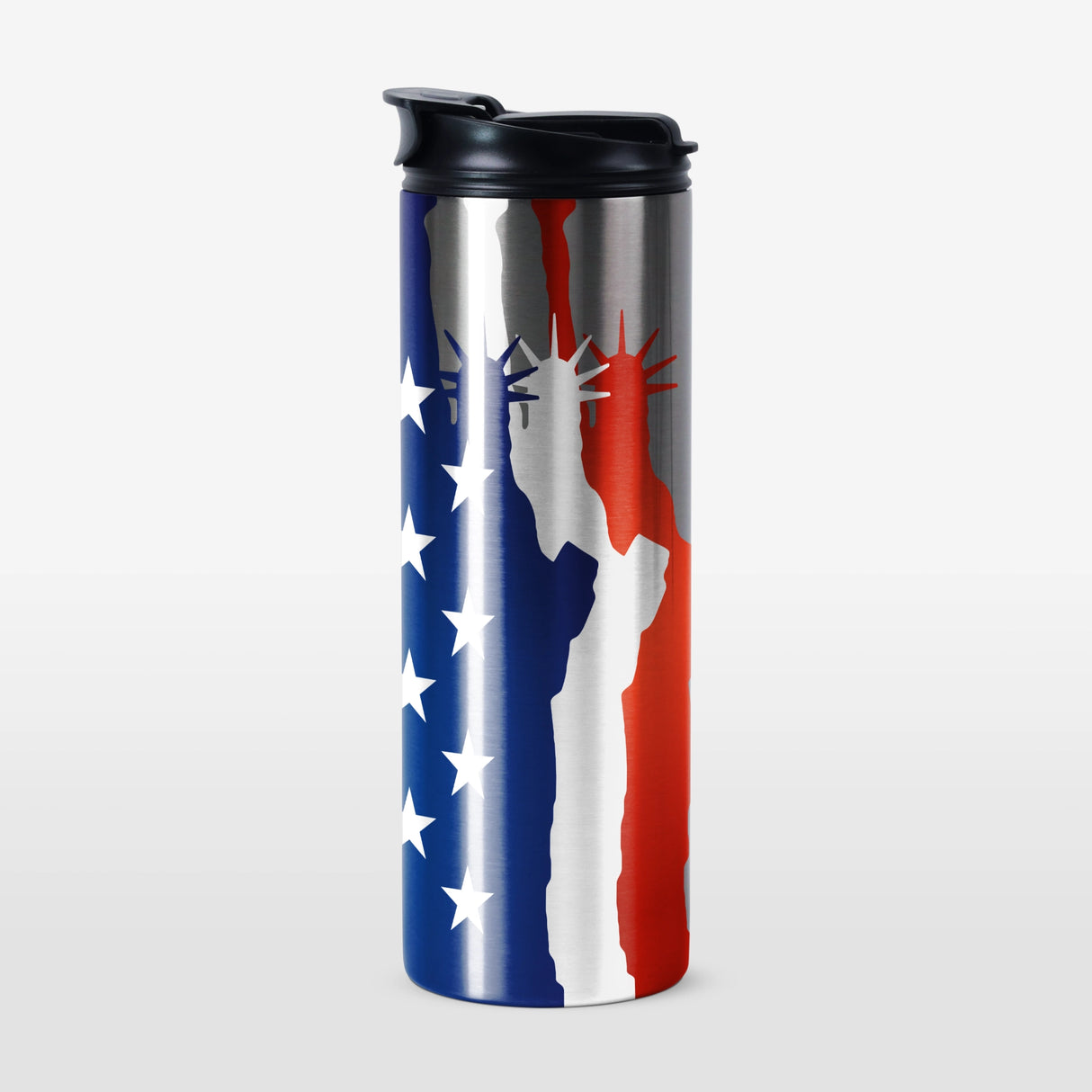 20oz Silver Starbucks-Style Tumbler