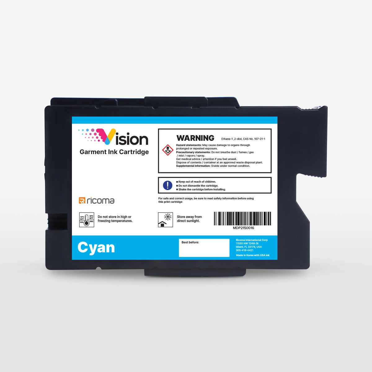 Ricoma Vision DTG Printer Ink Cartridges