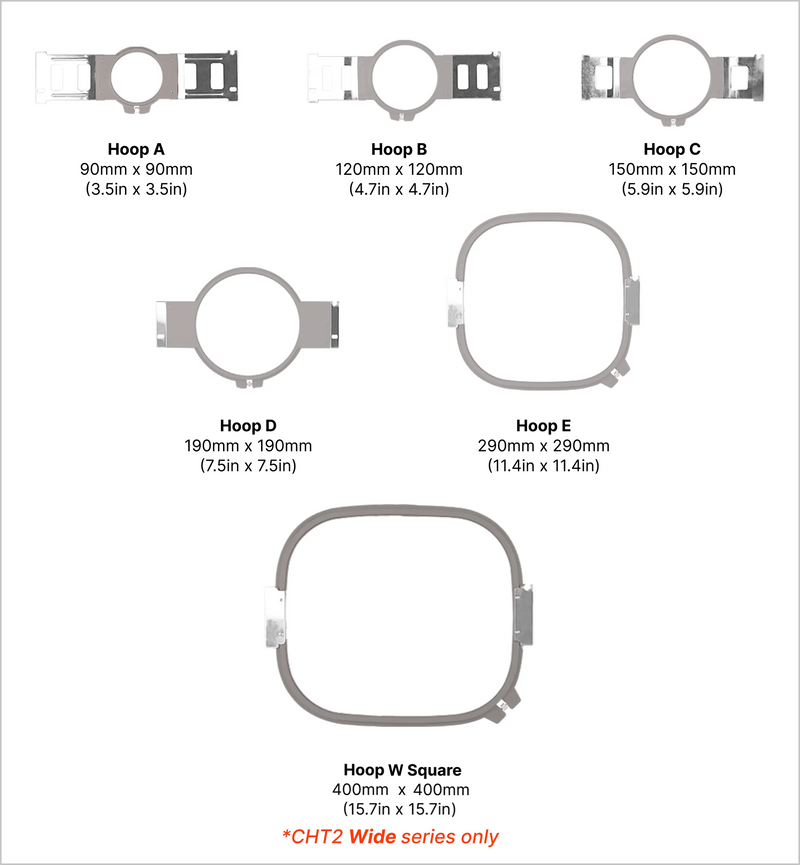 Embroidery Hoops – CHT/CHT2