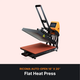 DTF Transfer Starter Pack with the Ricoma Auto-Open 16" x 20" Flat Heat Press + $130 DTF Transfer Credit, Vinyl Cutter & Assorted Heat Transfer Vinyl