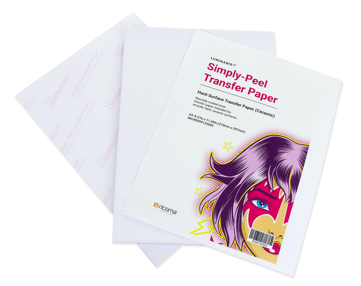 Luminaris 200 Simply-Peel Media Hard Surface 1-Step Transfer Paper (100 sheets)