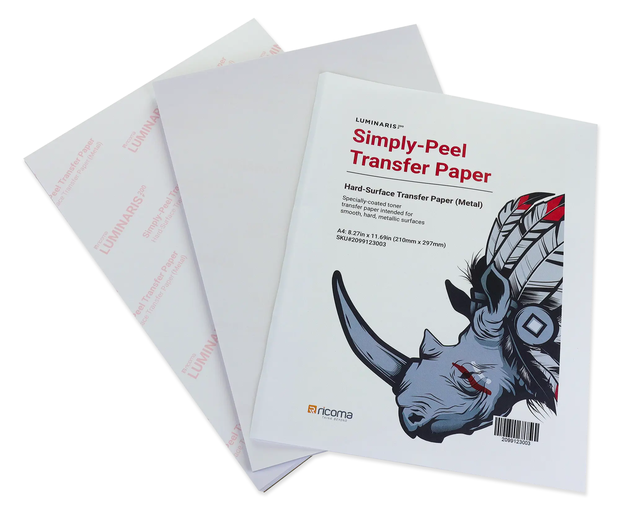 Luminaris 200 Simply-Peel Media Step A & B Transfer Paper (100 sheets