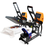 Ricoma Auto Open 16" x 20" Flat Heat Press & Cap Heat Press Bundle