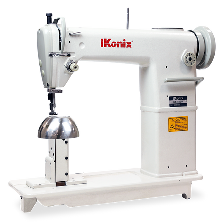 iKonix Single-Needle Industrial Sewing Machine - KS-810W (includes table, stand, servo motor & LED light) 