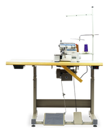 Yamata High-Speed Three-Thread Industrial Sewing Machine - FY2100-3 (includes table, stand, servo motor & LED light) 