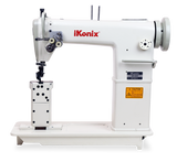 iKonix Double-Needle Industrial Sewing Machine - KS-820 (includes table, stand, servo motor & LED light) 