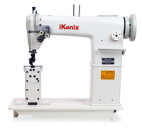 iKonix Double-Needle Industrial Sewing Machine - KS-820 (includes table, stand, & servo motor)