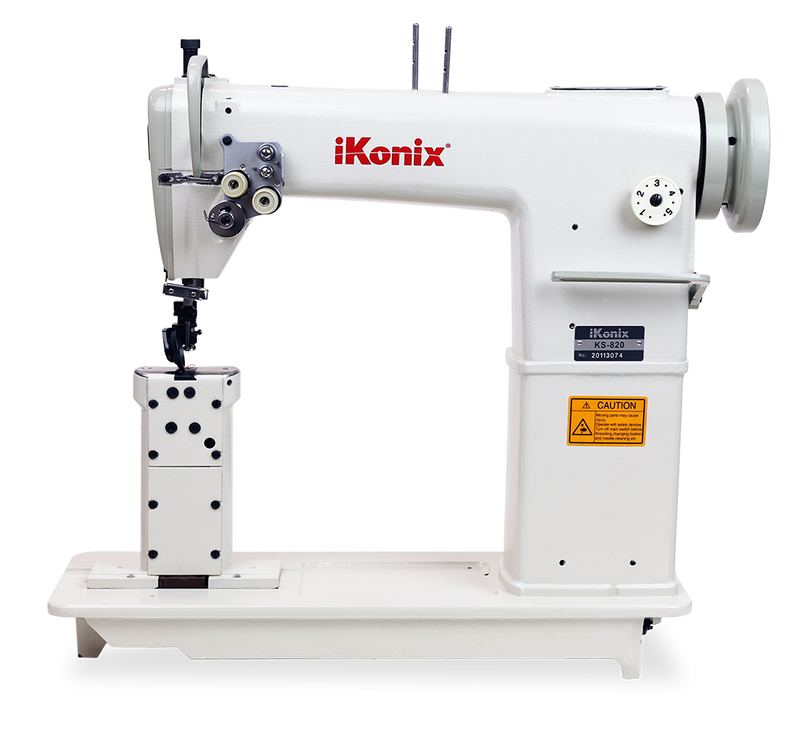 iKonix Double-Needle Industrial Sewing Machine - KS-820 (includes table,  stand, & servo motor)