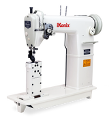 iKonix Double-Needle Industrial Sewing Machine - KS-820 (includes table, stand, servo motor & LED light) 