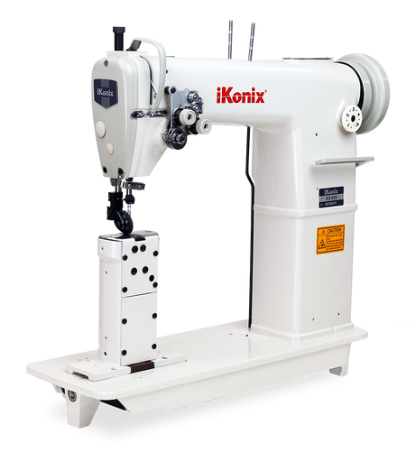 iKonix Double-Needle Industrial Sewing Machine - KS-820 (includes table, stand, servo motor & LED light) 