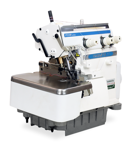 Yamata High-Speed Three-Thread Industrial Sewing Machine - FY2100-3 (includes table, stand, servo motor & LED light) 