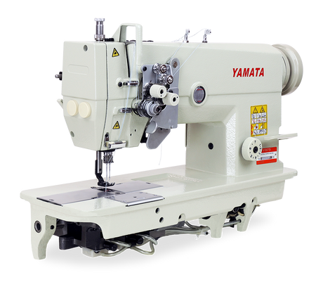 Yamata Double-Needle Lockstitch Industrial Sewing Machine - FY875 (includes table, stand, servo motor & LED light) 