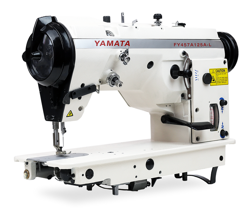 Yamata High-Speed Zigzag Industrial Sewing Machine - FY457-125L (includes table, stand, servo motor & LED light) 