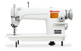 iKonix Flat-Bed Lockstitch Industrial Sewing Machine - KS-8700 (includes table, stand, servo motor & LED light) 