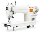 iKonix Flat-Bed Lockstitch Industrial Sewing Machine - KS-8700 (includes table, stand, servo motor & LED light) 