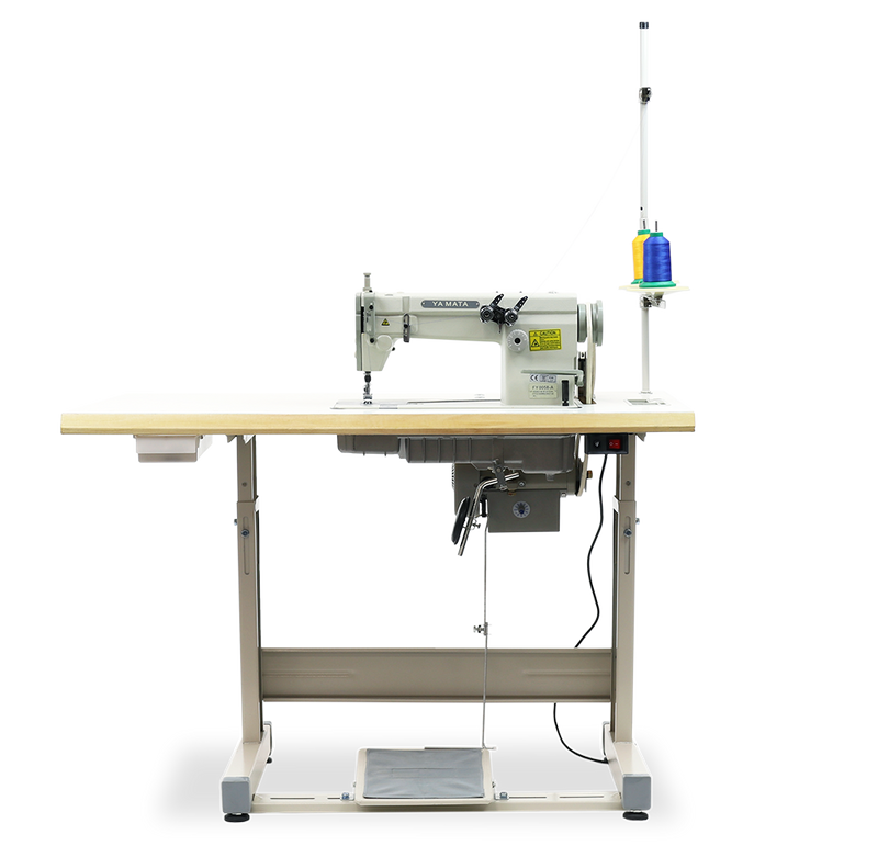 Yamata Double-Needle Chainstitch Industrial Sewing Machine - FY0058A-2 (includes table, stand, servo motor & LED light) 