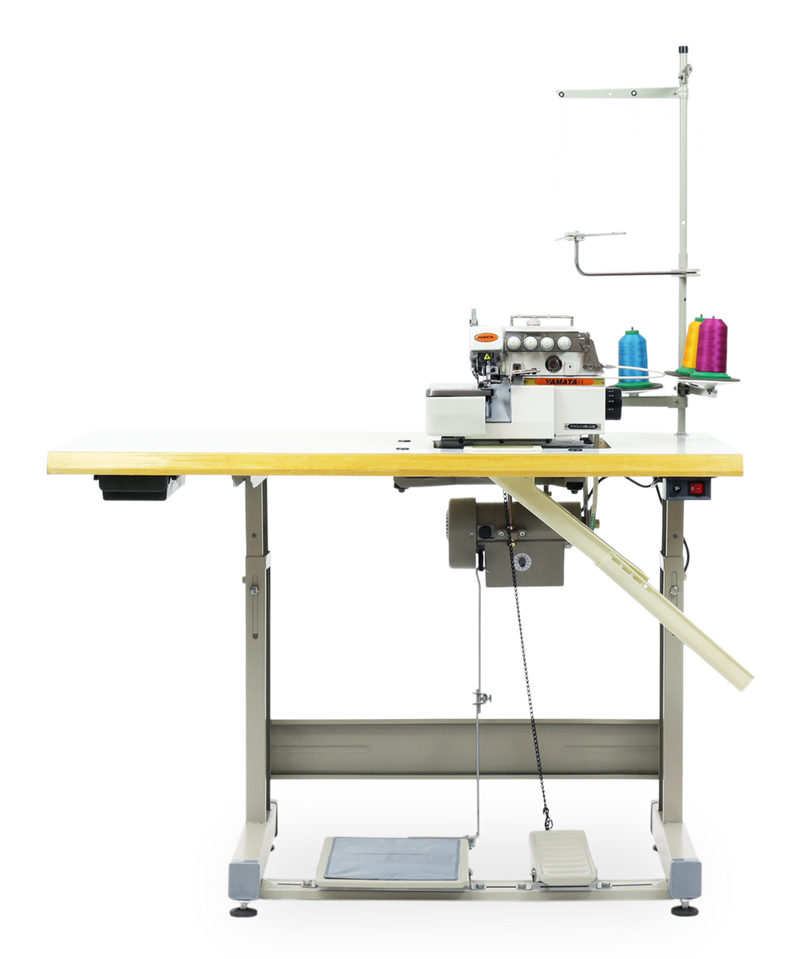 Yamata High-Speed Four-Thread Industrial Sewing Machine - FY747A (includes table, stand, servo motor & LED light) 
