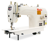 iKonix Flat-Bed Lockstitch Industrial Sewing Machine - KS-8700B (includes table, stand & LED light) 