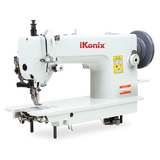 iKonix Walking Foot Flat-Bed Industrial Sewing Machine - KS-0303 (includes table, stand, servo motor & LED light) 