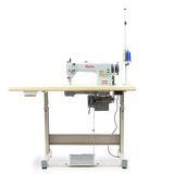 iKonix Walking Foot Flat-Bed Industrial Sewing Machine - KS-0303 (includes table, stand, servo motor & LED light) 