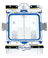 Adjustable fixture shown on Station with an 11x13" hoop in placeadjustable_mighty_hoop_fixture_2